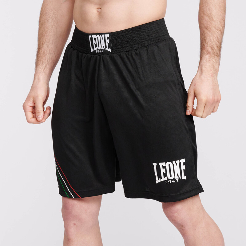 Leone1947 Pantalones Muay Thai / Kick Boxing Revo Fluo Negro