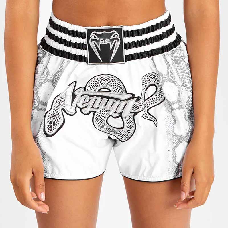 Tobilleras de muay thai blanca custom fighter