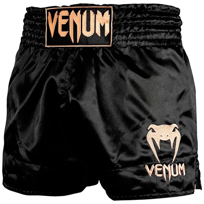 Pantalones Muay Thai Lumpinee : LUM-051-Negro-Oro