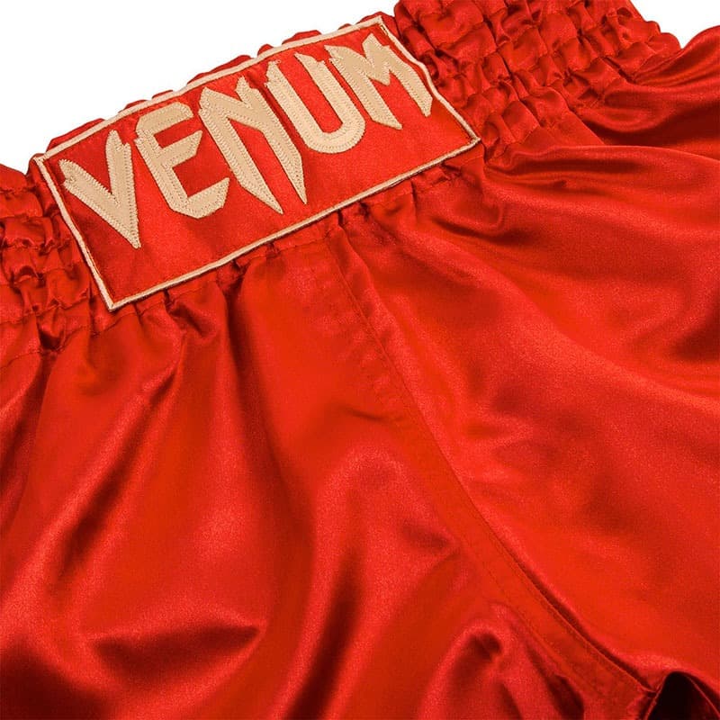 Lumpinee Pantalones cortos de Muay Thai retro originales para lucha de  boxeo LUMRTO-010 (XL, rojo), Rojo 