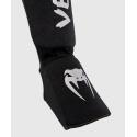 Venum Kontact Shin Guards - black silver