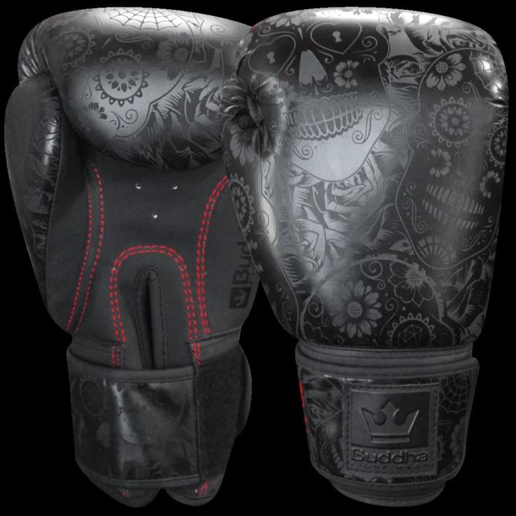Buddha Boxing Mexican boxing gloves - matte black