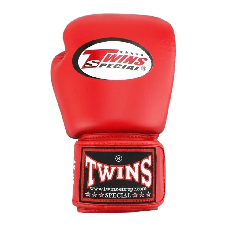 Guantes de boxeo de piel Twins BGVL 3 - rojo