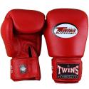 Guantes de boxeo de piel Twins BGVL 3 - rojo