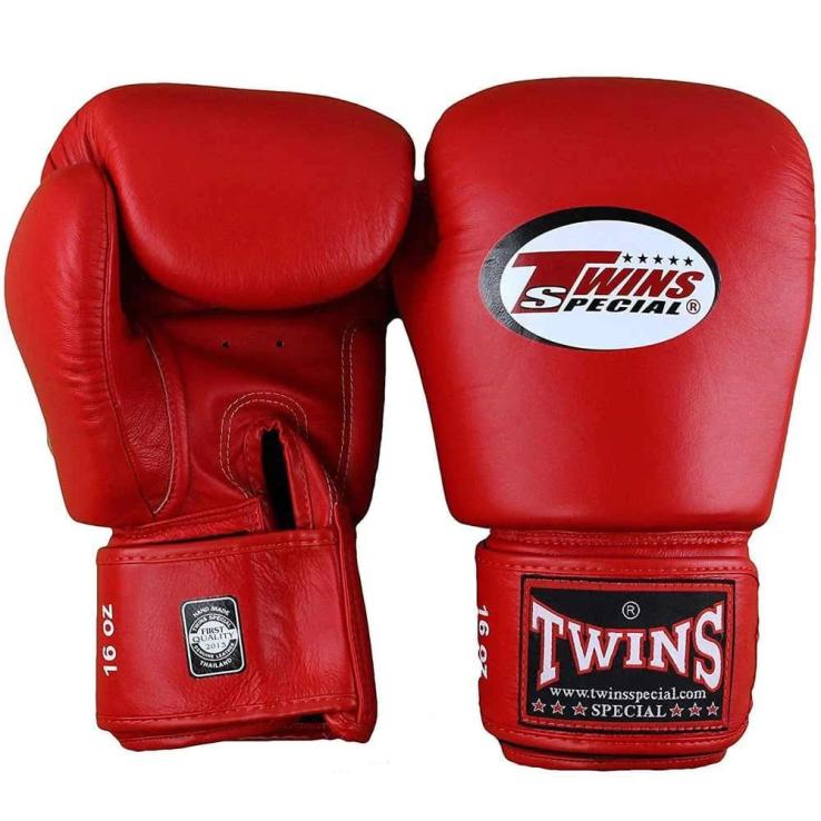 Twins BGVL 3 Leather Boxing Gloves - Red