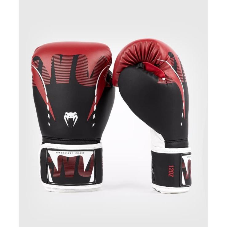 Guantes de boxeo Venum Adrenaline - negro rojo blanco