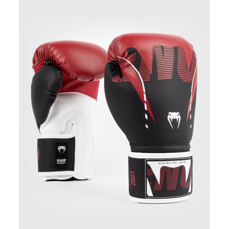 Venum Adrenaline Boxing Gloves - Black Red White