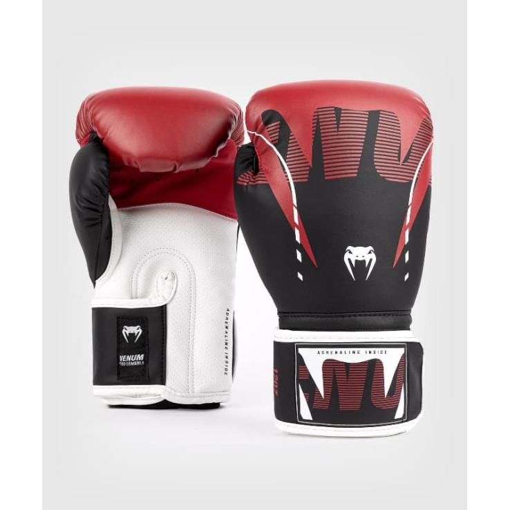 Guantes de boxeo Venum Adrenaline - negro rojo blanco