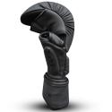 MMA Buddha Sparring gloves matte black leather 7oz