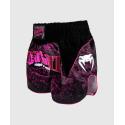 Pantalones de Muay Thai Venum Attack - negro / rosa