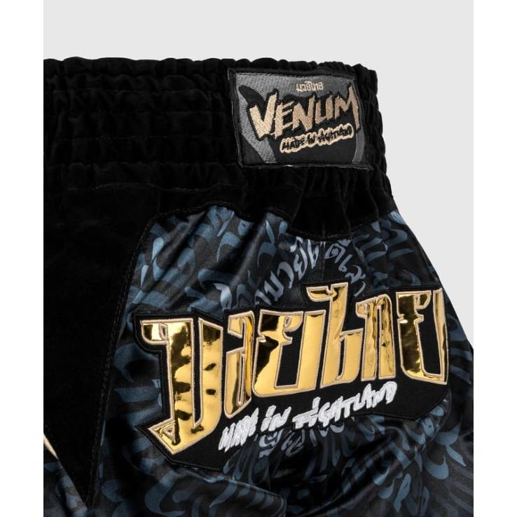 Pantalones de Muay Thai Venum Attack - negro gris