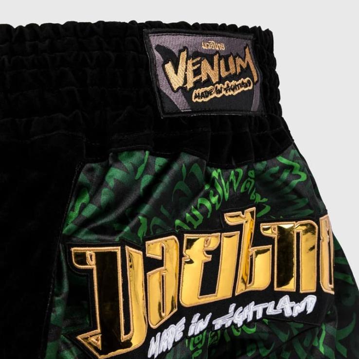 Pantalones de Muay Thai Venum Attack Niños - negro verde