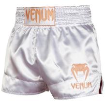 Pantalones Muay Thai Venum Classic blanco / oro Niños
