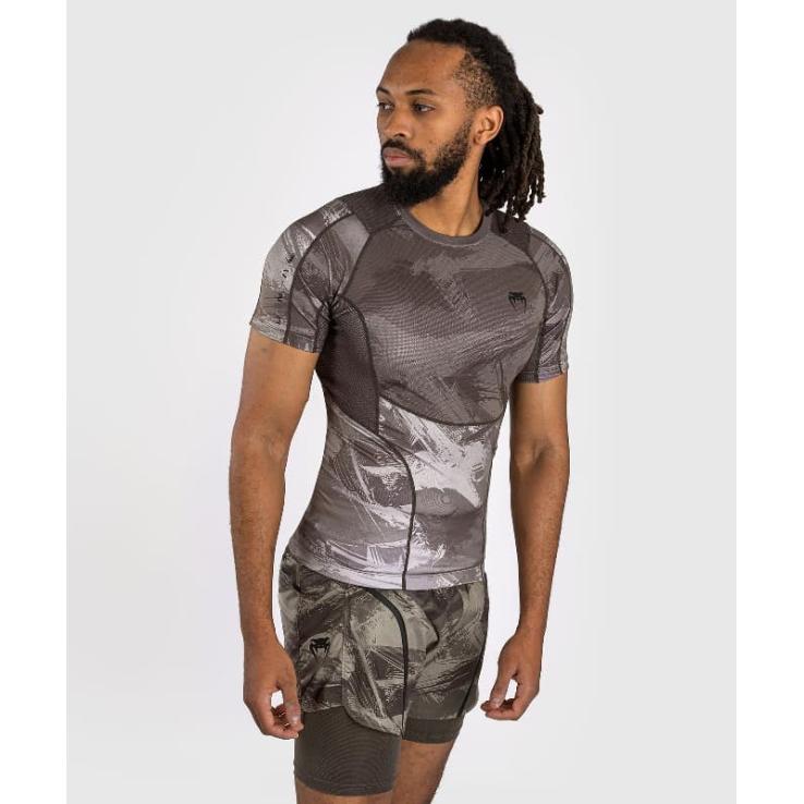 Rashguard manga corta Venum Electron 3.0 - gris