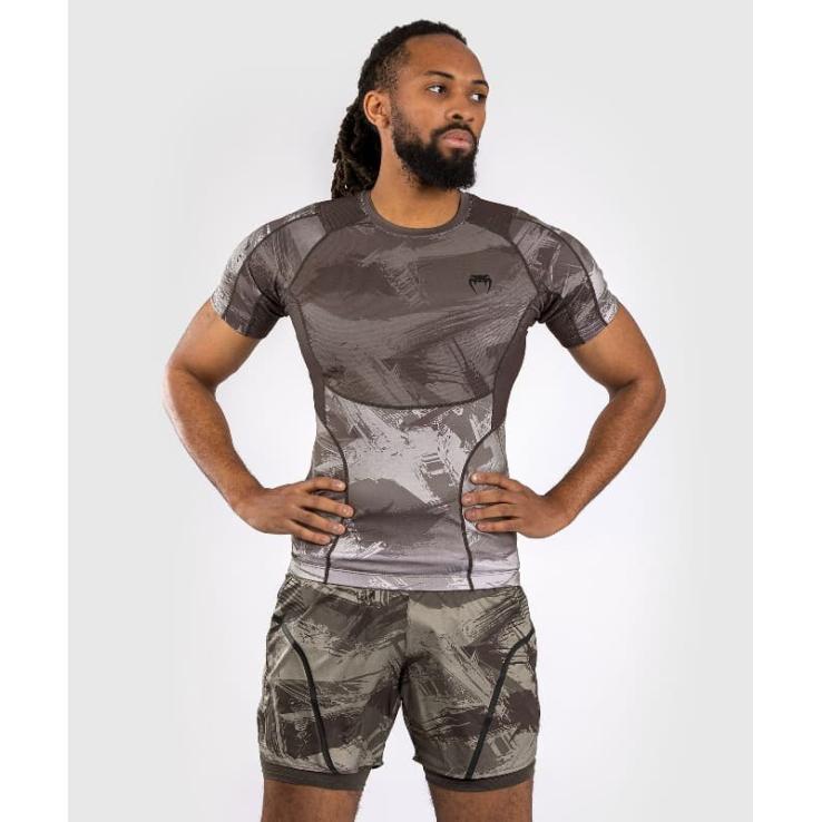 Rashguard manga corta Venum Electron 3.0 - gris