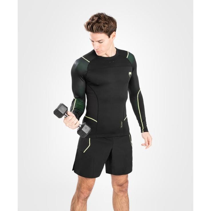 Venum Fusion 2.0 long sleeve rashguard black / yellow