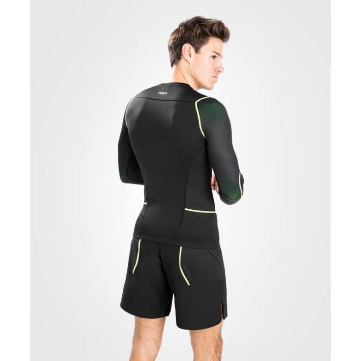 Venum Fusion 2.0 long sleeve rashguard black / yellow