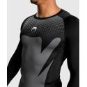 Rashguard manga larga Venum Attack - negro gris