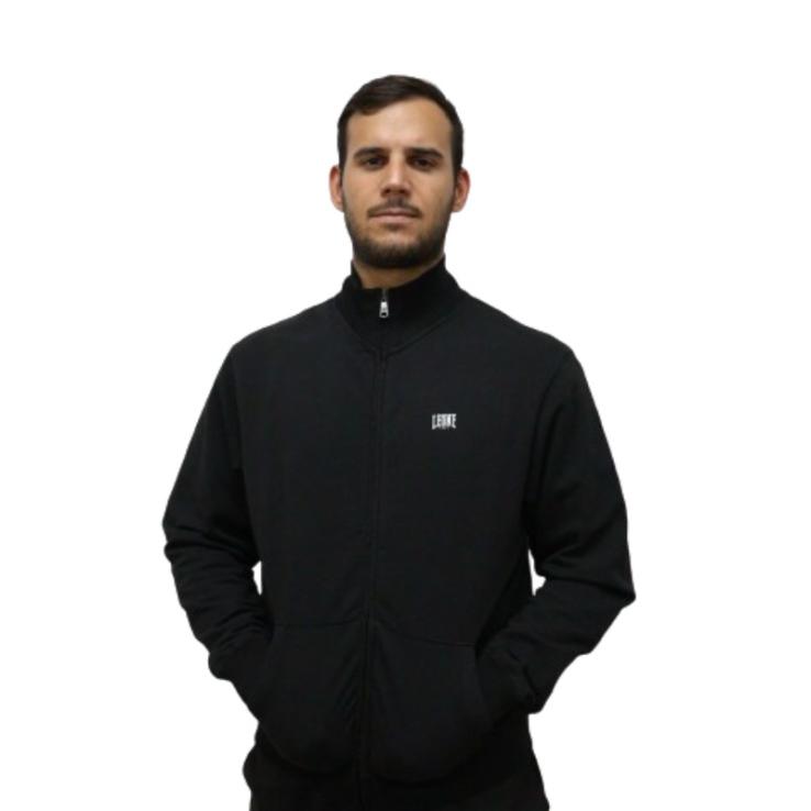 Sudadera Leone con cuello alto Small Logo negro M3000