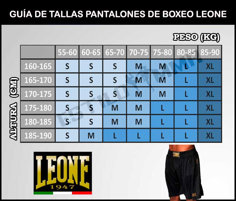 AB737 Pantalon Boxeo Leone 1947 Color Negro